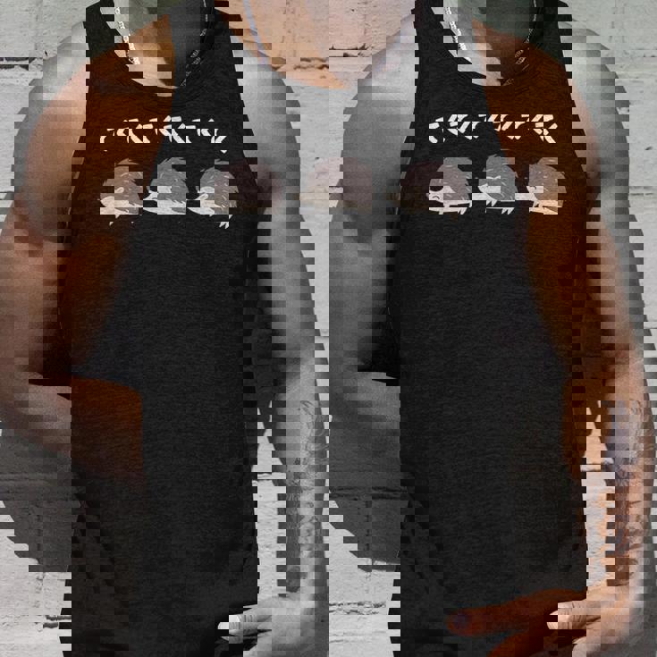 ハリネズミ てくてく ハリネズミ好き ハリネズミの飼い主 おもしろ 可愛い ハリネズミ タンクトップ 彼への贈り物