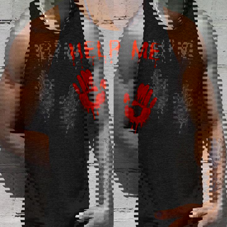 ハロウィーン-血まみれの手血のスプラッターコスチュームゾンビ タンクトップ 彼への贈り物