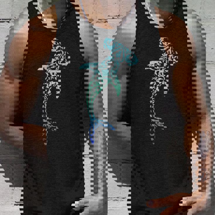 ハワイ ポリネシア トライバル シュモクザメ アロハステート タンクトップ 彼への贈り物