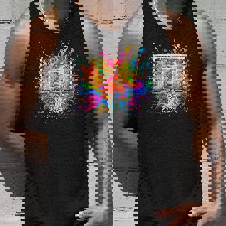 バスケットボール バスケ 面白tシャツ カラフル ゴール おもしろ 服 バスケ部 グッズ ネタ メンズ タンクトップ 彼への贈り物