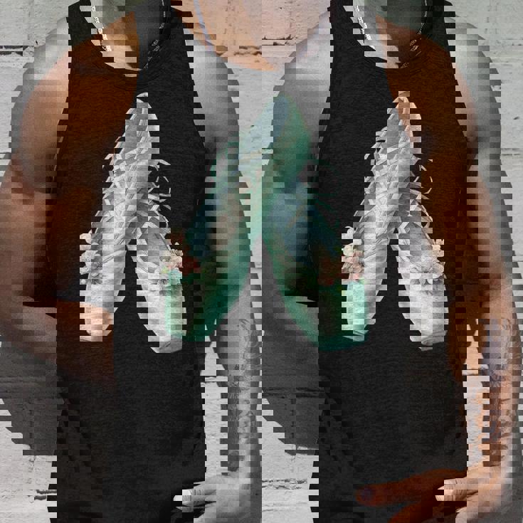 バレリーナガール ミントグリーン ダンス バレエ水彩画 タンクトップ 彼への贈り物