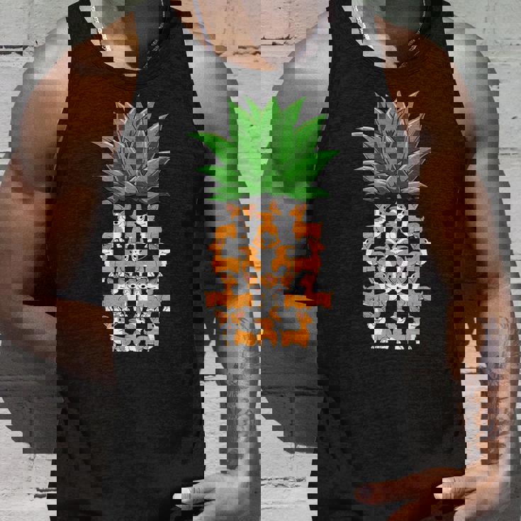 パイナップル コーギー パイナップル シェイプ コーギー愛好家 コーギースオーナーズ タンクトップ 彼への贈り物