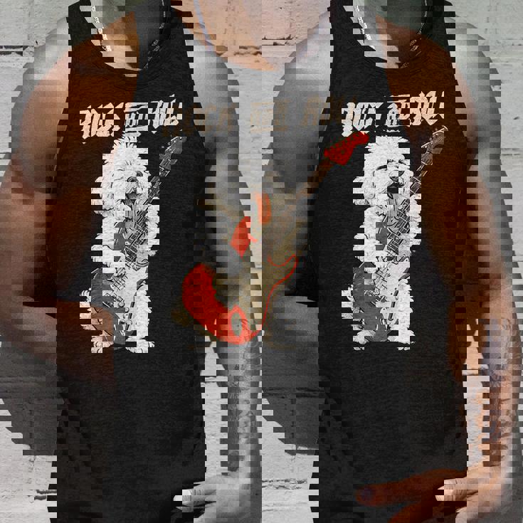 ビション・フリーゼ ギターを弾く ロックンロール 犬好き タンクトップ 彼への贈り物