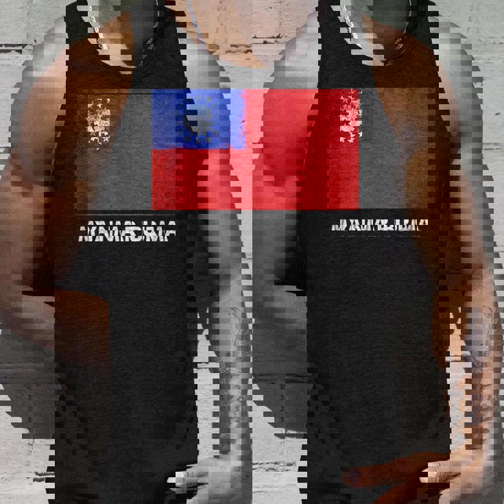 ビルマのミャンマー国旗 タンクトップ 彼への贈り物