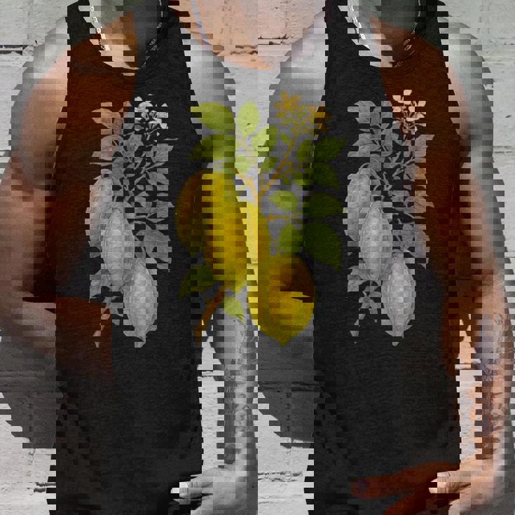 ビンテージ ボタニカル スターフルーツ 自然 アートプリント タンクトップ 彼への贈り物