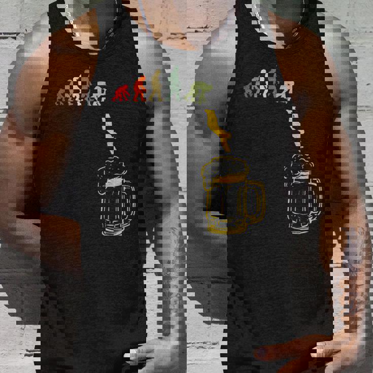 ビール 酒 面白いtシャツ 人類の進化 飲み おもしろ 飲み会 のんべえ メンズ ネタ 服 タンクトップ 彼への贈り物