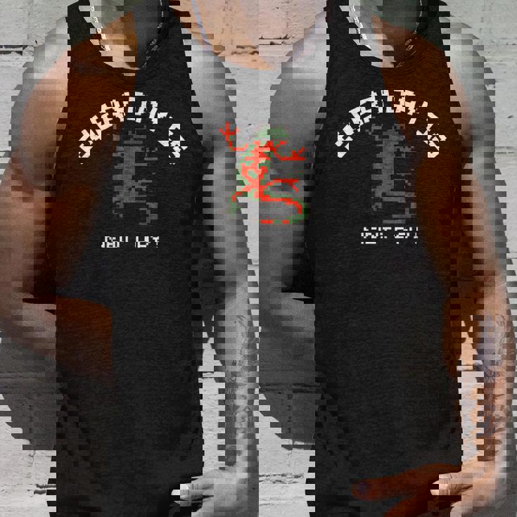 ピクセル アニマルズ アカハライモリ Japanese Fire Belly Newt 白フォント タンクトップ 彼への贈り物