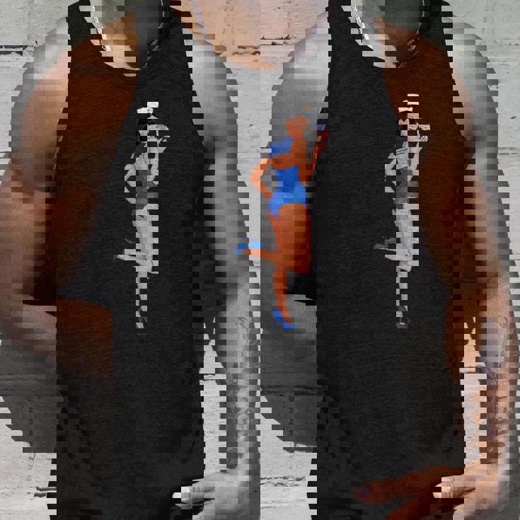 ピンナップガール セーラー アメリカ国旗 タンクトップ 彼への贈り物