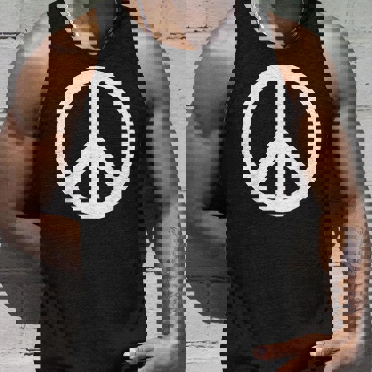 ホワイト ピースサイン タンクトップ 彼への贈り物