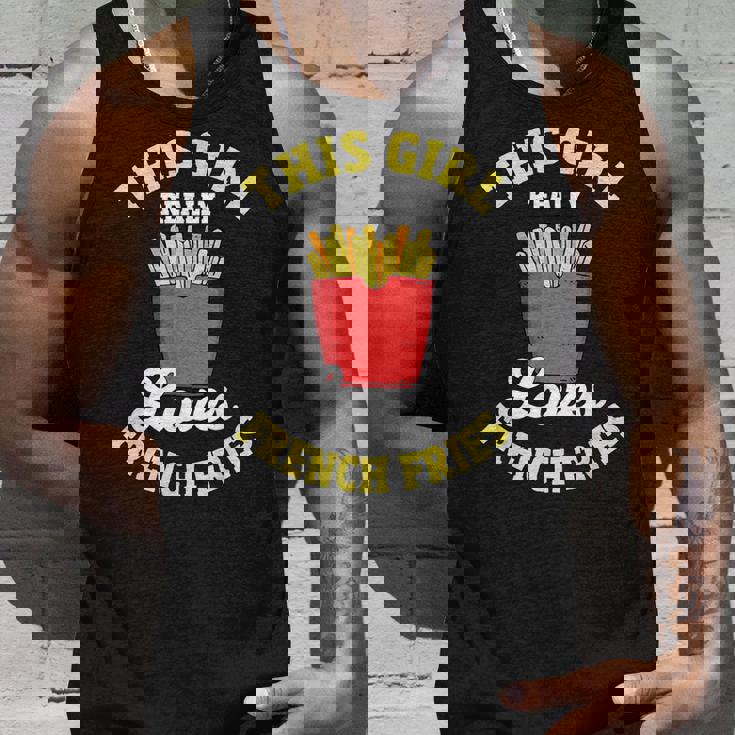 フライドポテト この子は本当にフライドポテトが好きなんだ フライドポテト タンクトップ 彼への贈り物