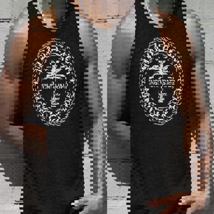 フロリダ州マイアミビーチフラッグシール。 タンクトップ 彼への贈り物