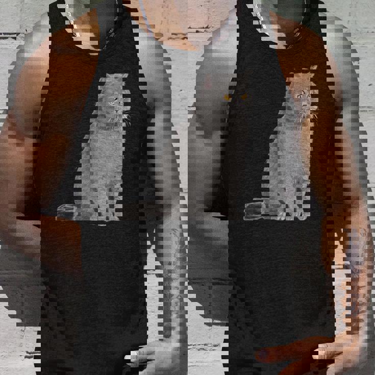 ブリティッシュショートヘアの猫 長袖tシャツ タンクトップ 彼への贈り物