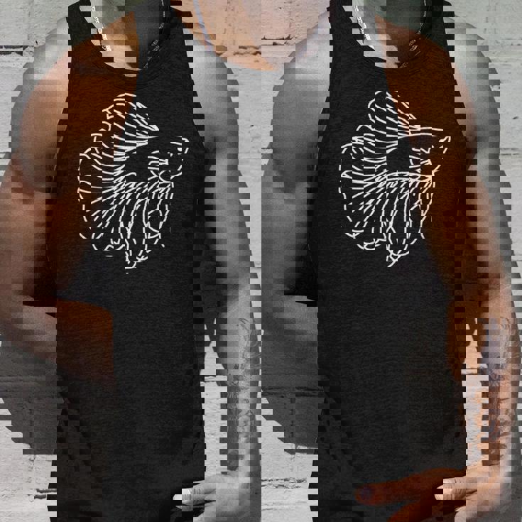 ベタ ラインアート アクアリウム 熱帯魚デザイン 長袖tシャツ タンクトップ 彼への贈り物