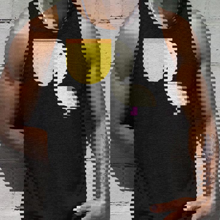 ペリカン アニマル イラスト ミニマル 図案 シンプル ユニセックス ギフト タンクトップ 彼への贈り物