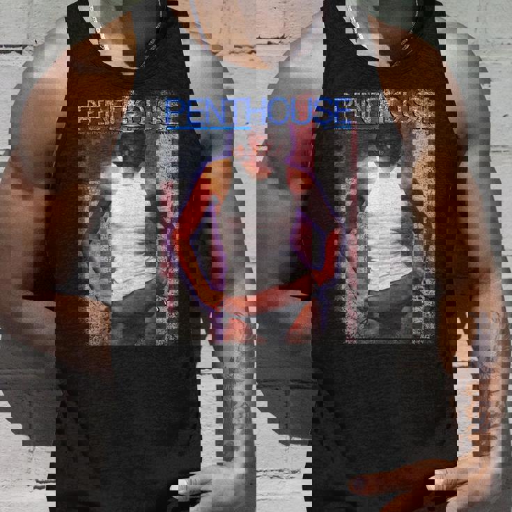 ペントハウスマガジン 1976年7月 ピンナップ ガール ヴィンテージ アメリカ国旗 タンクトップ 彼への贈り物