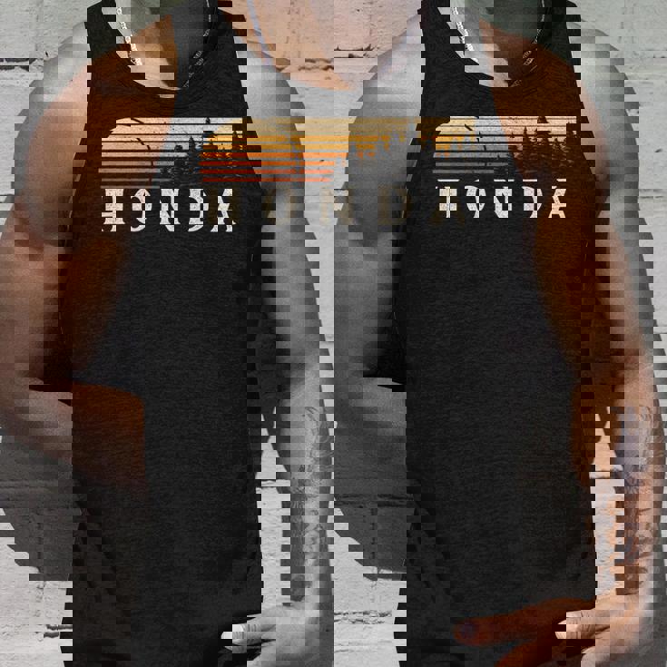 ホンダ、カリフォルニア州ヴィンテージエバーグリーンサンセット80年代レトロ。 長袖tシャツ タンクトップ 彼への贈り物