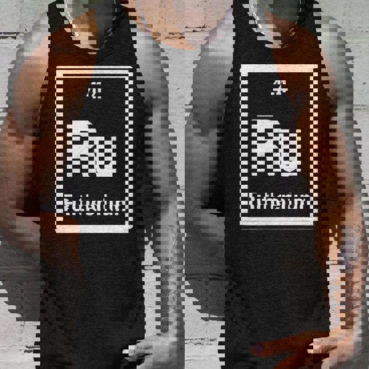 ルテニウム Ru 元素周期表 サイエンスギフト タンクトップ 彼への贈り物