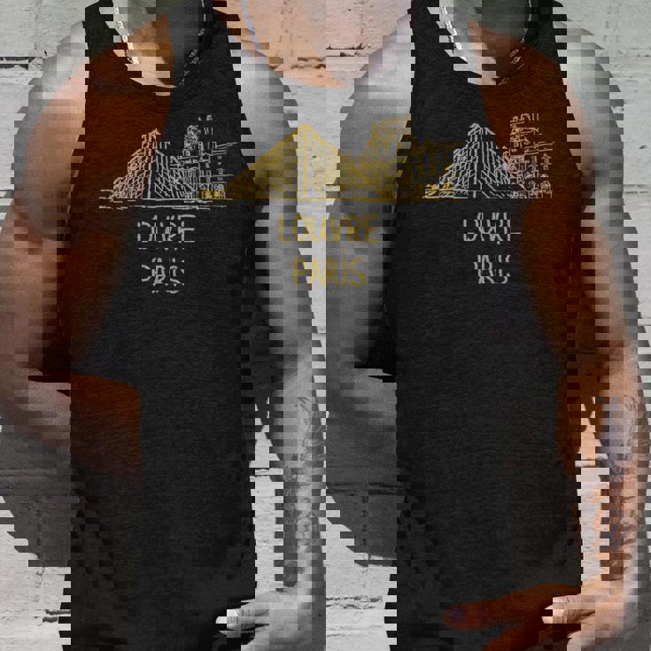 ルーヴル パリ フランス 旅行 お土産 歴史的建造物 ギフト タンクトップ 彼への贈り物