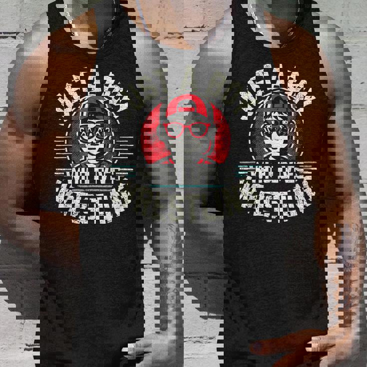 レスリングが大好きな少年 少年&キッズ レスラー タンクトップ 彼への贈り物