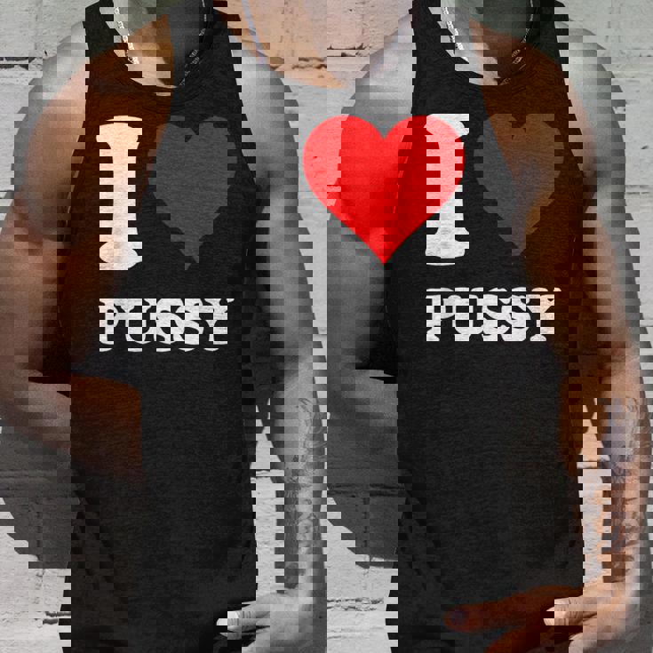 レッドハート I Love Pussy タンクトップ 彼への贈り物