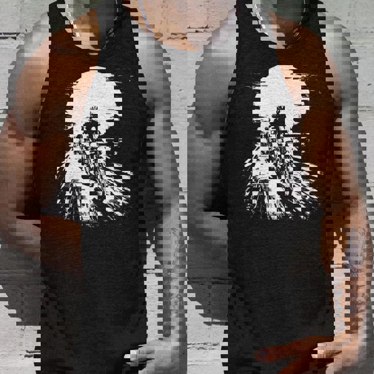 レーシング・サイクリスト、バイカー・サイクリズムを描く 長袖tシャツ タンクトップ 彼への贈り物