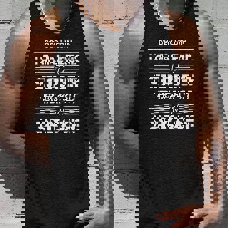 ロデオクラウン私は愚かさにアレルギーがある 長袖tシャツ タンクトップ 彼への贈り物