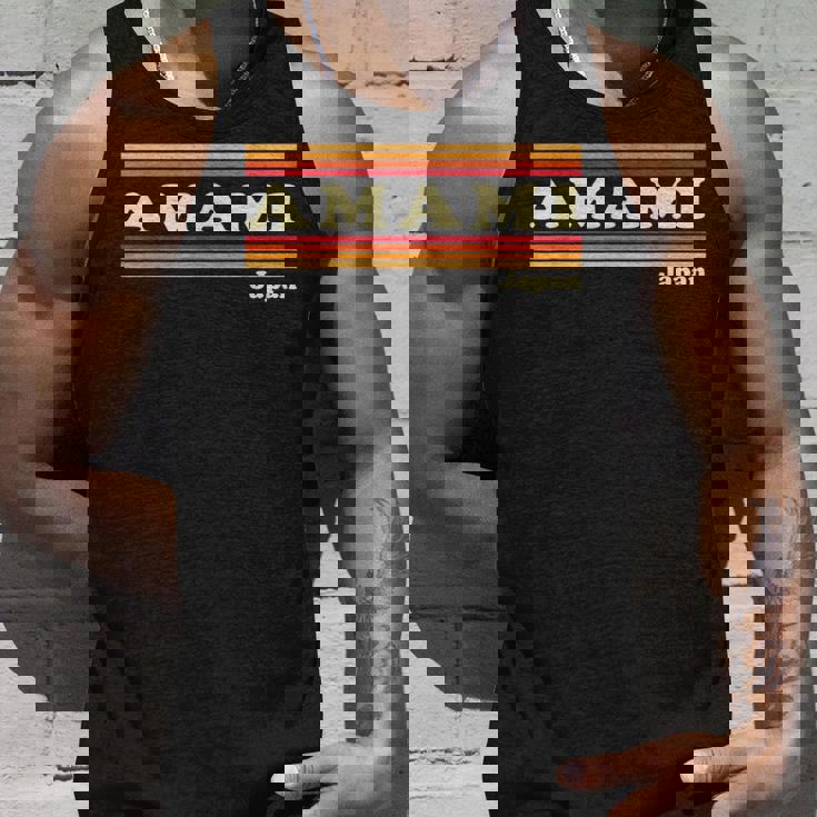 ヴィンテージ 80年代 奄美 日本 レトロ グラフィック タンクトップ 彼への贈り物