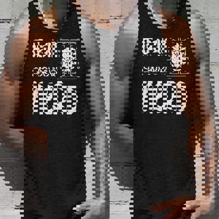 ヴィンテージ NERDファレル Brain Is Forever Nerd ギフトアイデア タンクトップ 彼への贈り物