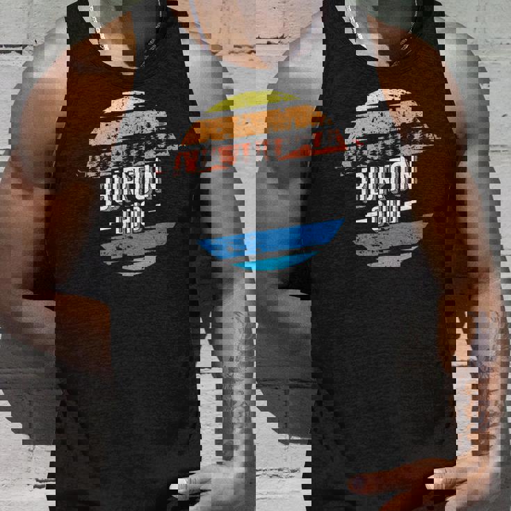 ヴィンテージ バートン オハイオ州サンセットお土産プリント タンクトップ 彼への贈り物