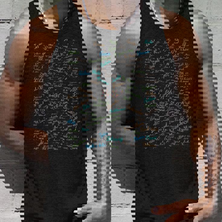 世界の100言語でこんにちは、国際連合 長袖tシャツ タンクトップ 彼への贈り物