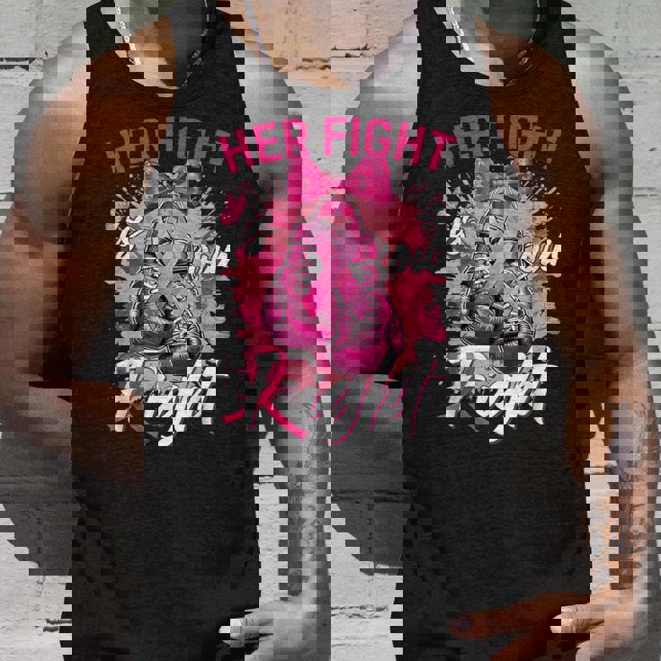 乳がん Her Fight Is Our Fight 乳がんグローブ タンクトップ 彼への贈り物