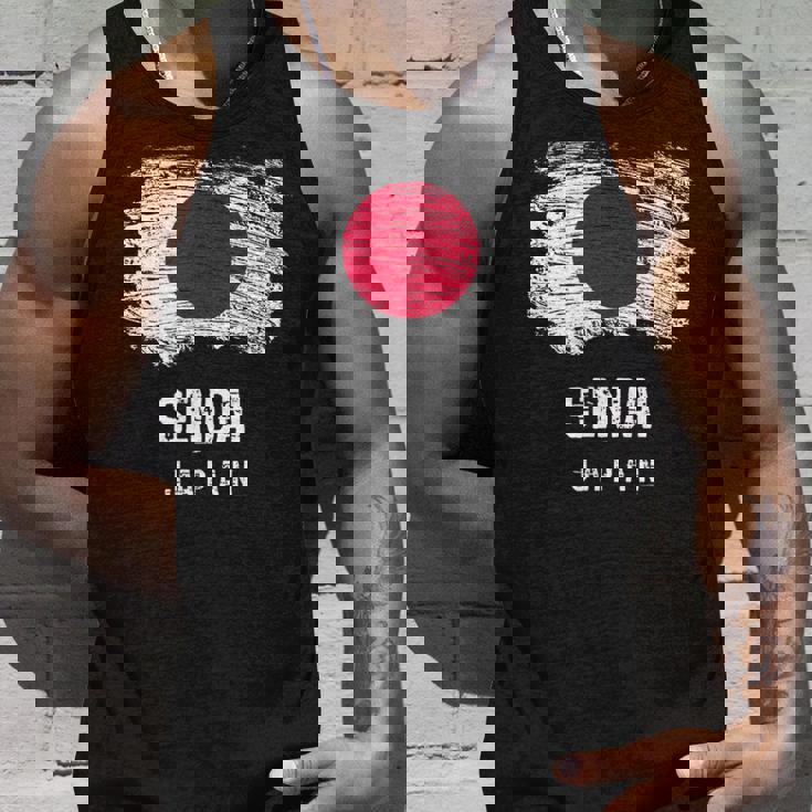 仙台ジャパン 休暇お土産 日本国旗 アンティーク調 タンクトップ 彼への贈り物