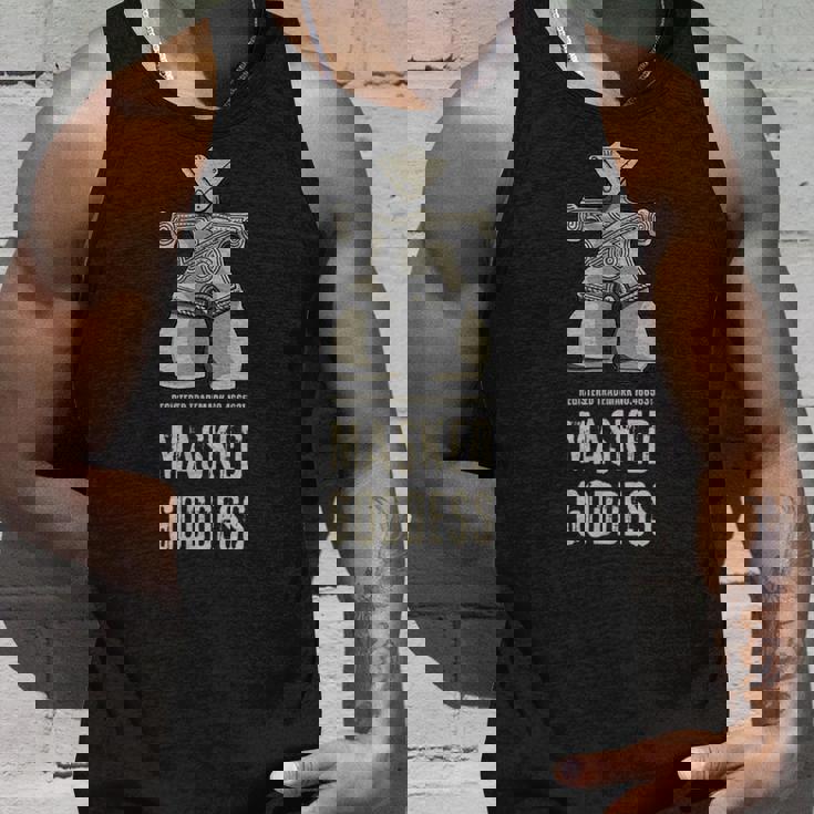 仮面の女神 機動戦士みたいな土偶 縄文 土偶 はにわ 考古学 茅野市 国宝土偶 タンクトップ 彼への贈り物