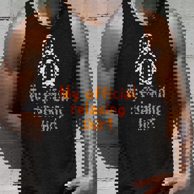 公式ペンギンリラックスタイムジョークミニマル癒し タンクトップ 彼への贈り物