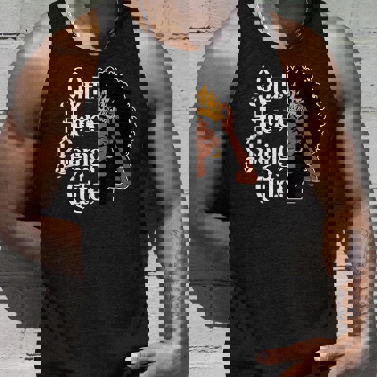 可愛いアフロ黒ギャルメラネティッドソープソウル タンクトップ 彼への贈り物