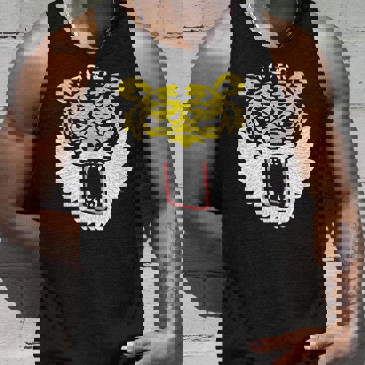 和風タイガーフェイス – ゆるかわ虎デザイン タンクトップ 彼への贈り物