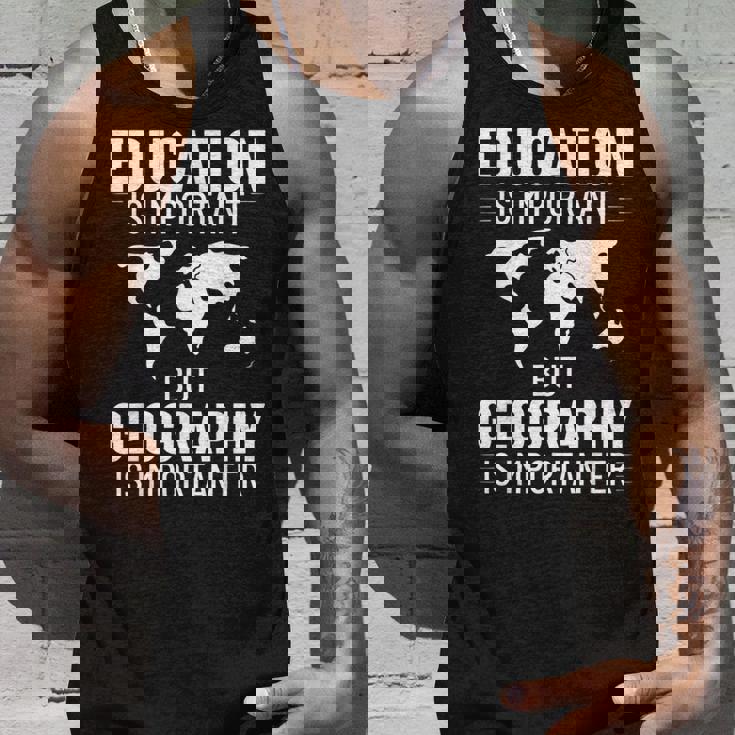 地理教師 地理学者 世界地図 学習史 タンクトップ 彼への贈り物