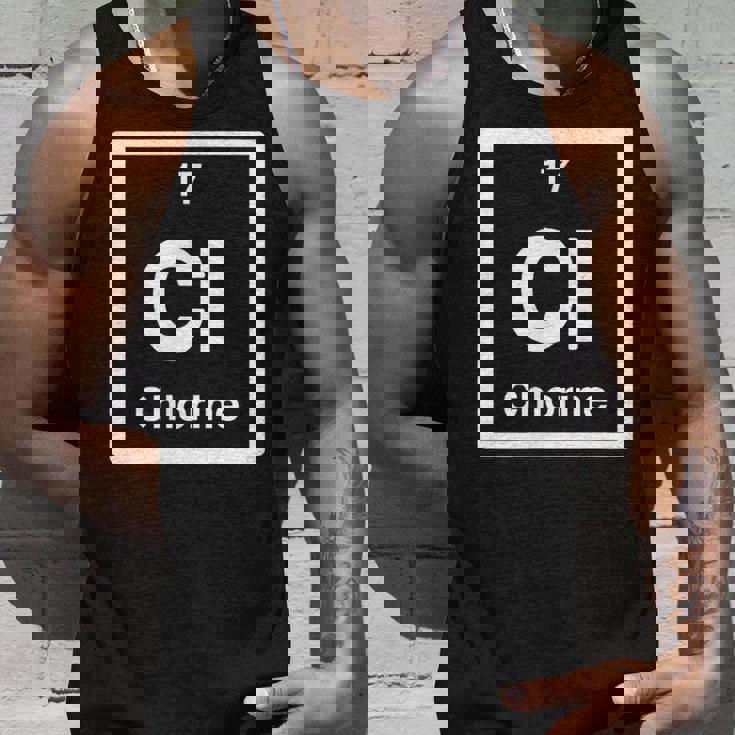 塩素 Cl 元素周期表 サイエンスギフト タンクトップ 彼への贈り物