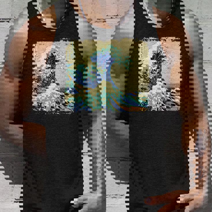 大波 北斎 名画 レトロ タンクトップ 彼への贈り物