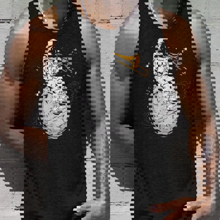 宇宙飛行士 演奏 トロンボーン 楽器 プレーヤー トロンボニス タンクトップ 彼への贈り物