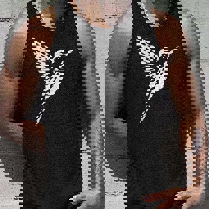 小さなシンプルなミニマリストかわいいハチドリ鳥ハチドリ タンクトップ 彼への贈り物