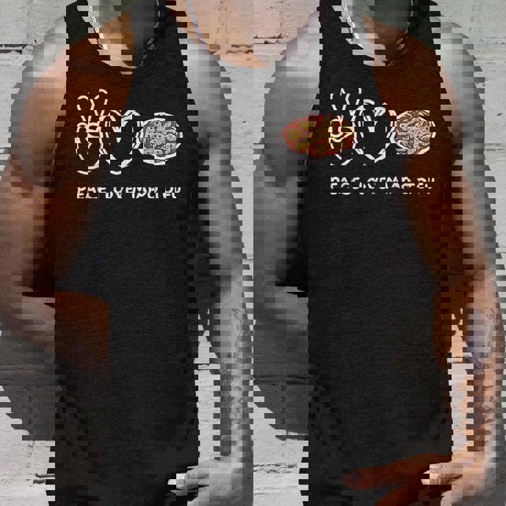 平和 愛 麻婆豆腐 レトロ 麻婆豆腐好き 食べ物好き タンクトップ 彼への贈り物