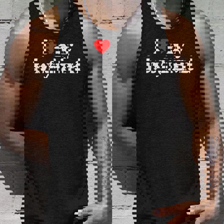 彼氏を愛してる I Love My Boyfriend タンクトップ 彼への贈り物