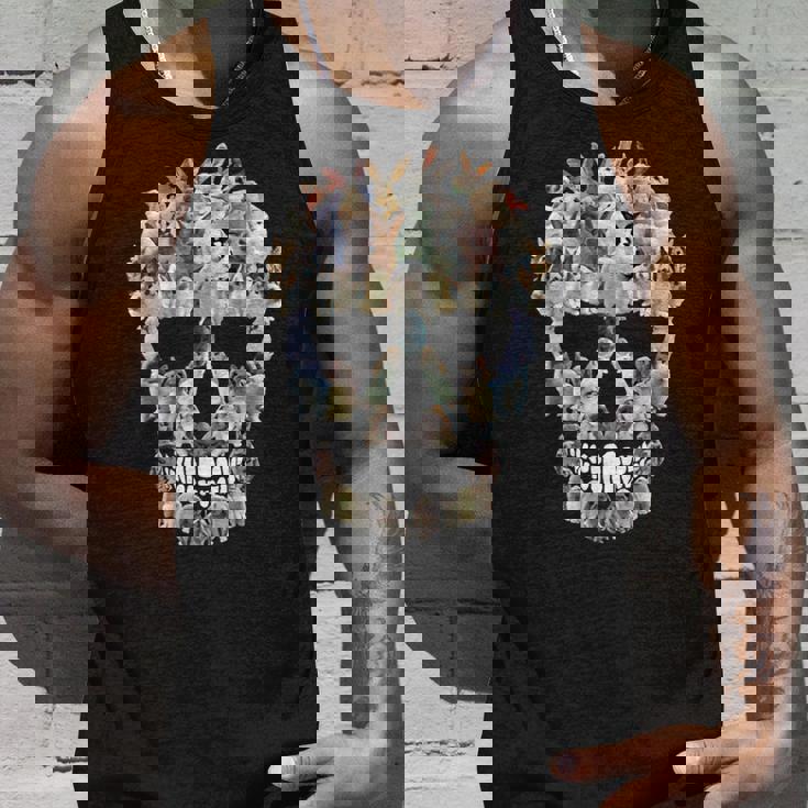 怖い スカル バニー ウサギ ホラー ハロウィン タンクトップ 彼への贈り物