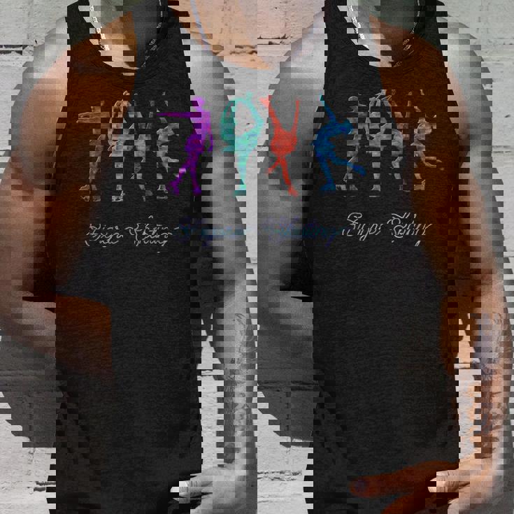 水彩 フィギュアスケート スパイラル レイバック ビールマン タンクトップ 彼への贈り物