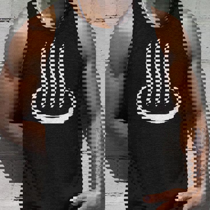 温泉マーク・白 ホワイト（アイラブ 温泉／お風呂 大好き）銭湯 サウナ 記号 お土産 旅行 面白 タンクトップ 彼への贈り物