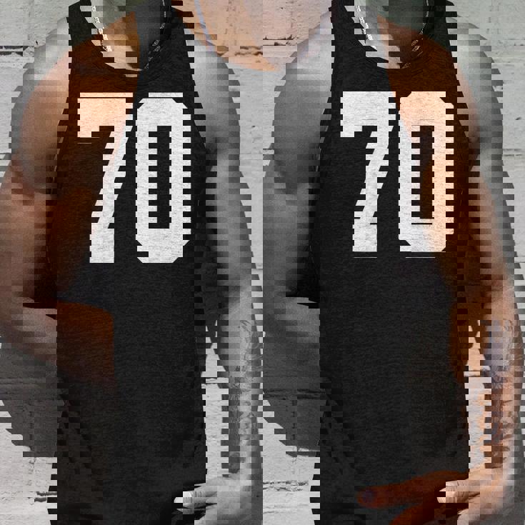 番号70 背面 スポーツチームジャージ番号 タンクトップ 彼への贈り物