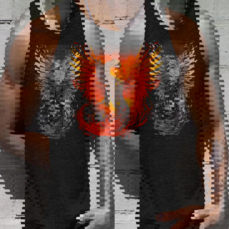 神話の鳥 若返り 不死鳥 芸術作品 ファイヤーバード リボーン タンクトップ 彼への贈り物