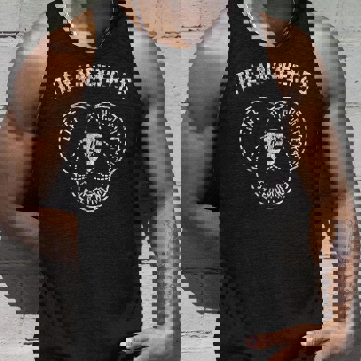 答えは42 ダグラス・アダムスのベン図 タンクトップ 彼への贈り物