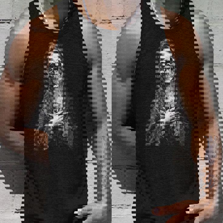 聖なる聖母マリア 神の母 不気味な思い出 森の頭蓋骨 タンクトップ 彼への贈り物